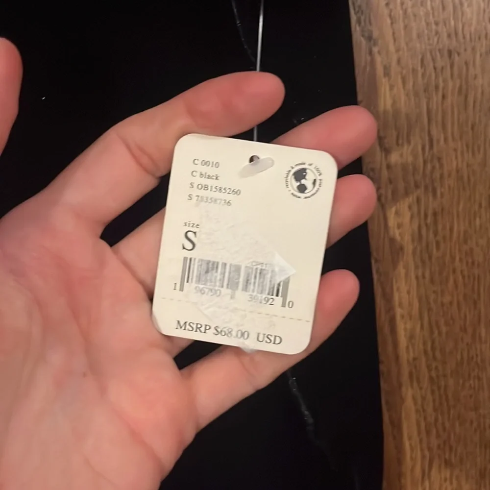 Free People Terese Velvet Ruffled Keyhole Tie Neck Short Puffed Sleeve T… - Picture 10 of 13